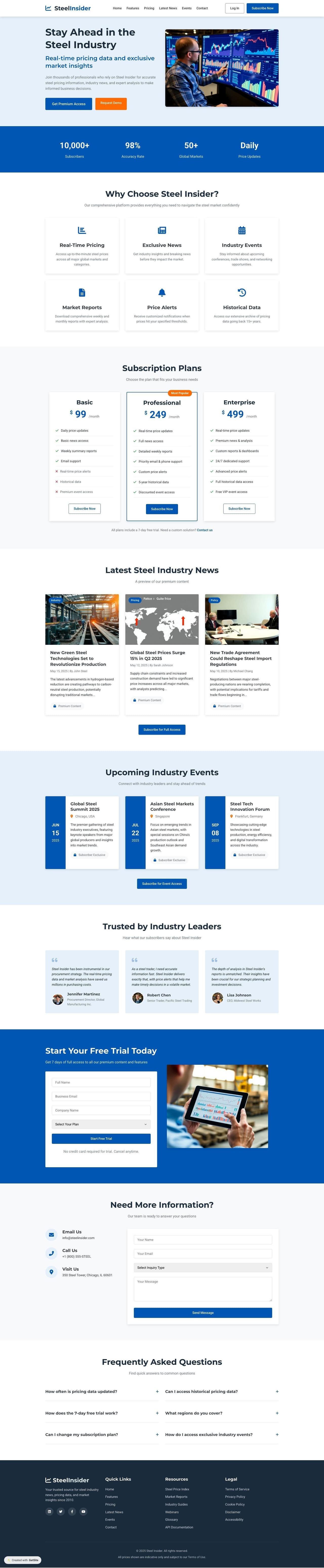 Steel Insider - Premium Steel Industry News & Pricing