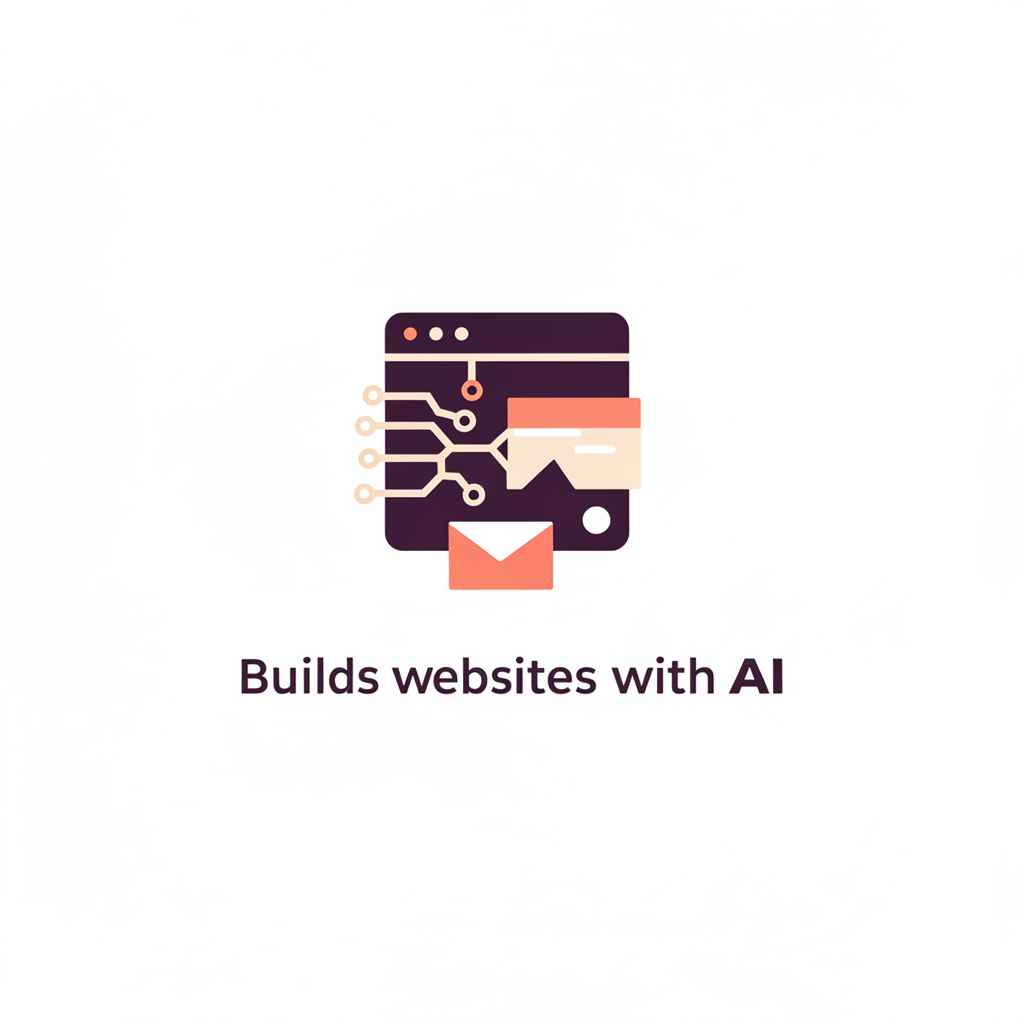 A logo for my SaaS application that builds websites with AI.