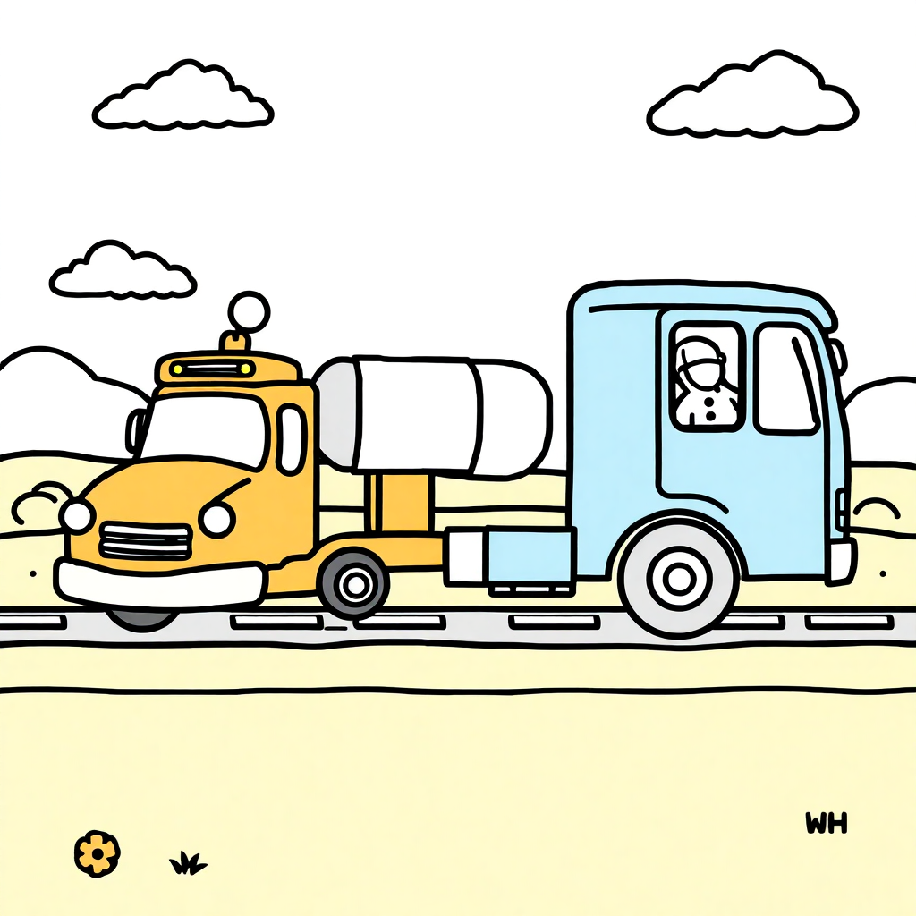 transportation vehicles category for a children's coloring page website