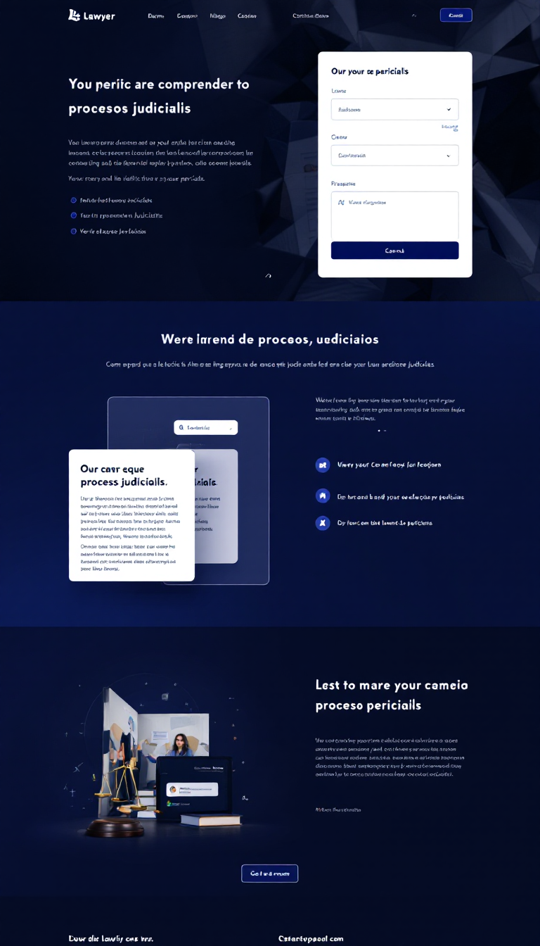 Crie um website simples e limpo para ajudar peritos a compreender processos judiciais, com orientações claras sobre onde clicar para apresentar seus laudos periciais. O design deve ser intuitivo e fácil de navegar.