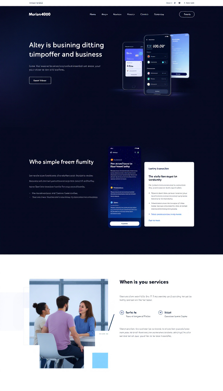 Design a simple one-page website for an IT consulting business named "Morion4000." The site should have a clean layout, showcasing services, a brief introduction, and contact information.