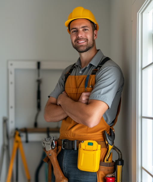 Our team of professional handymen in uniform ready to provide quality home repair services