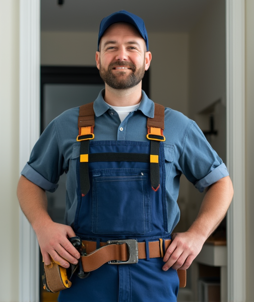 Our team of professional handymen in uniform ready to provide quality home repair services