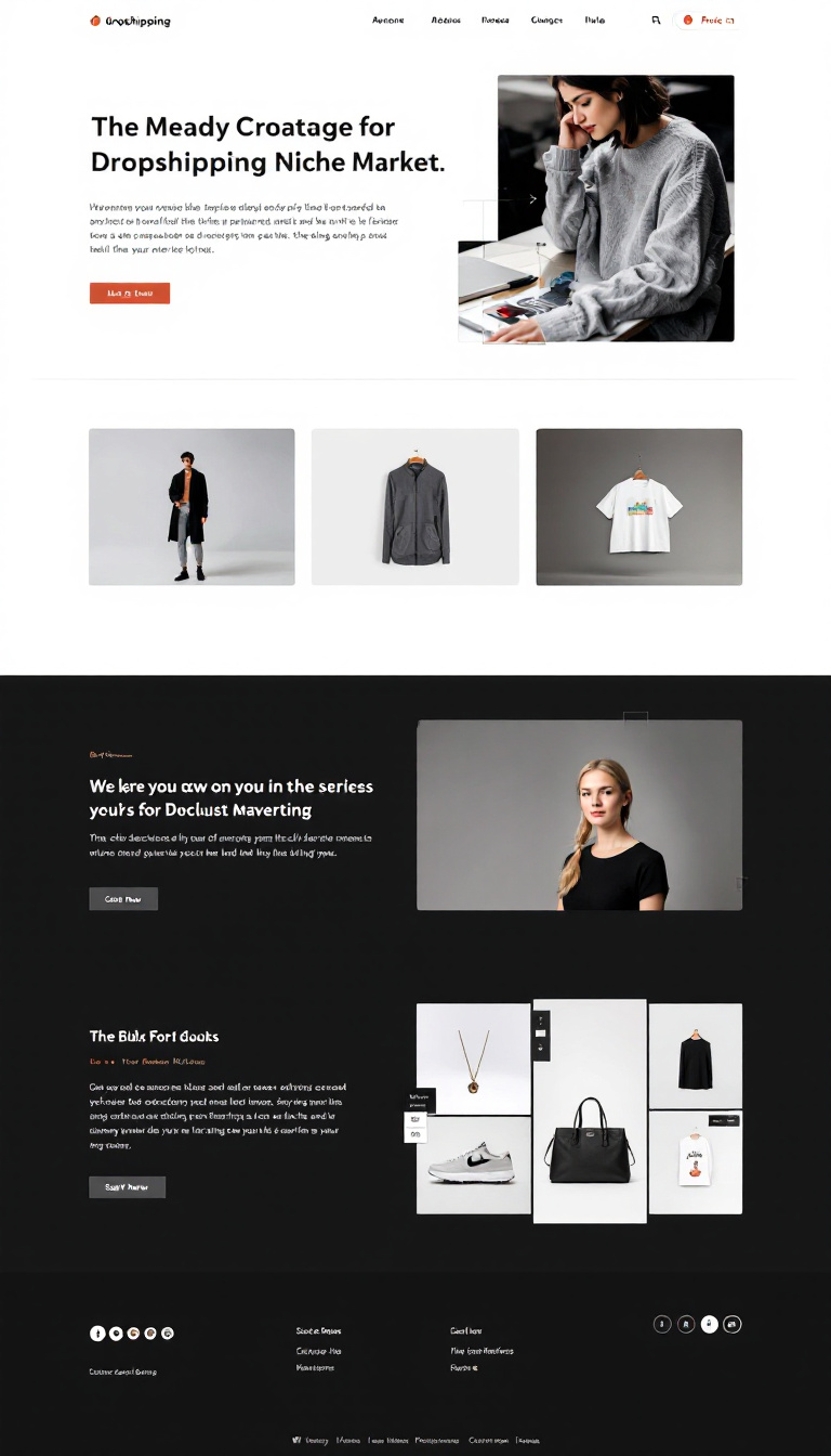 Create a clean and professional one-page dropshipping website focused on a specific niche market. Include elements like high-quality images, detailed product descriptions, and customer reviews, while ensuring easy navigation and mobile optimization.