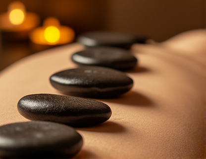 Luxury aromatherapy massage with premium essential oils and hot stones at SHA Massage