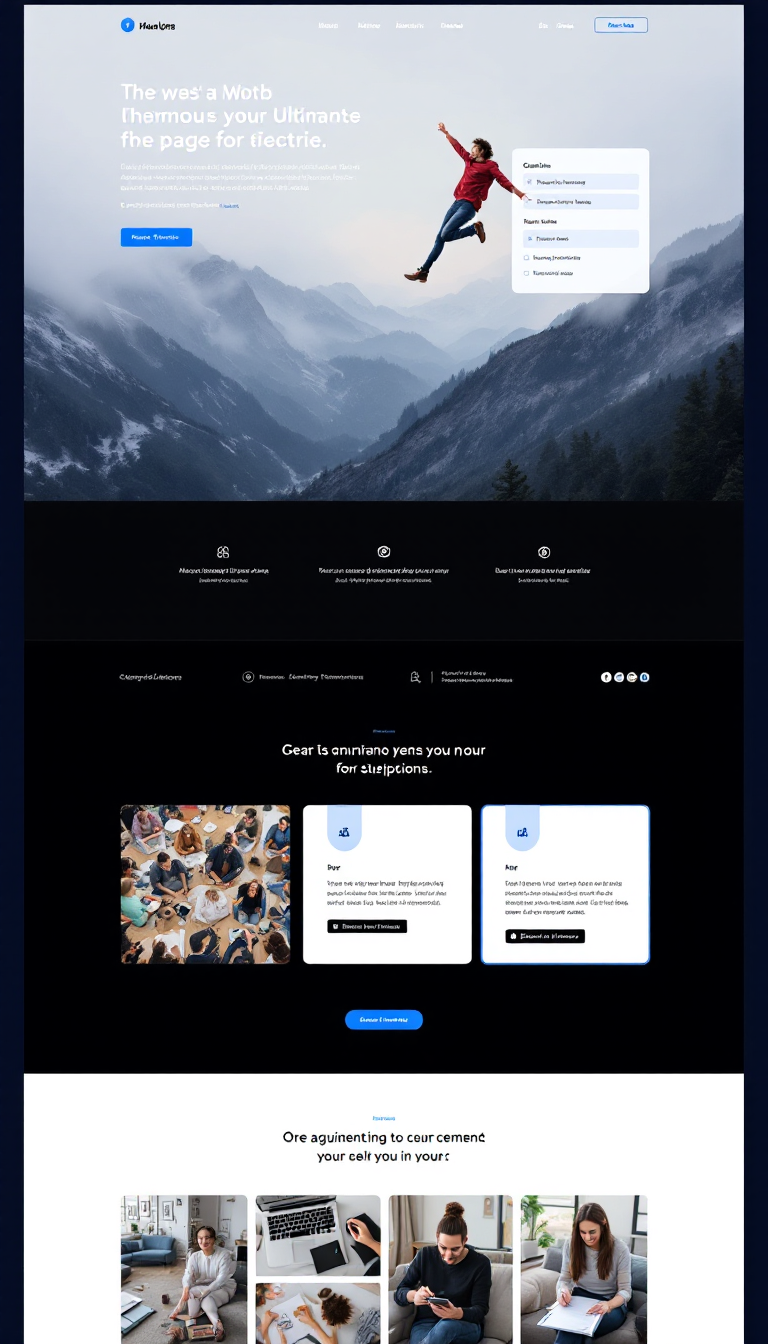 Create a simple one-page website design that captures the essence of an existing site, focusing on clean aesthetics and user-friendly functionality. Include essential elements to ensure a smooth user experience.