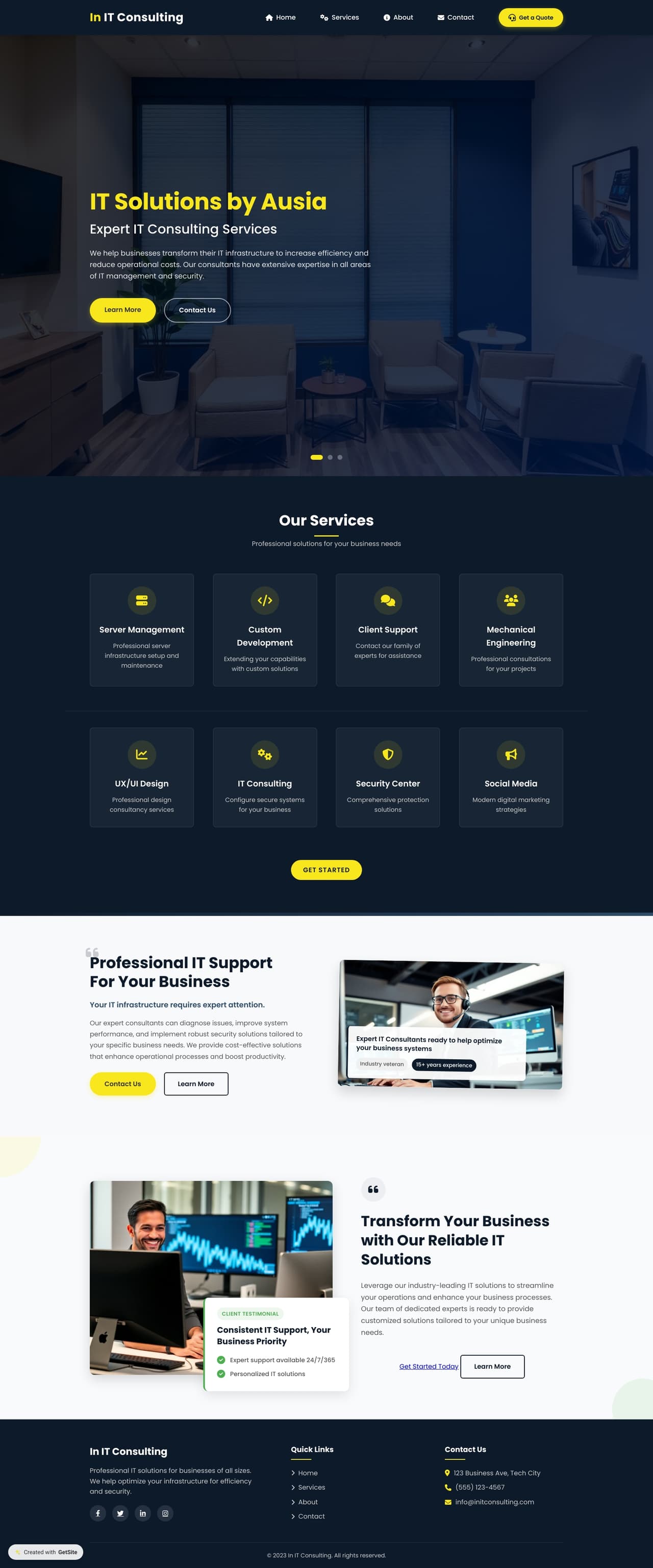 In IT Consulting - Professional IT Solutions