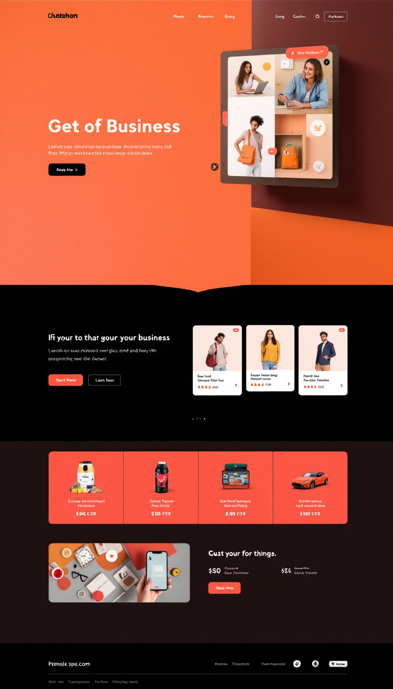 Design a simple, one-page e-commerce website for my business, featuring a user-friendly layout, product listings, a payment gateway, and an attractive color scheme. The site should prioritize ease of navigation and an engaging interface.