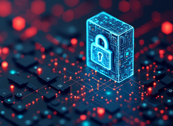 Web3 infrastructure and blockchain security systems. Generate asbtract picture