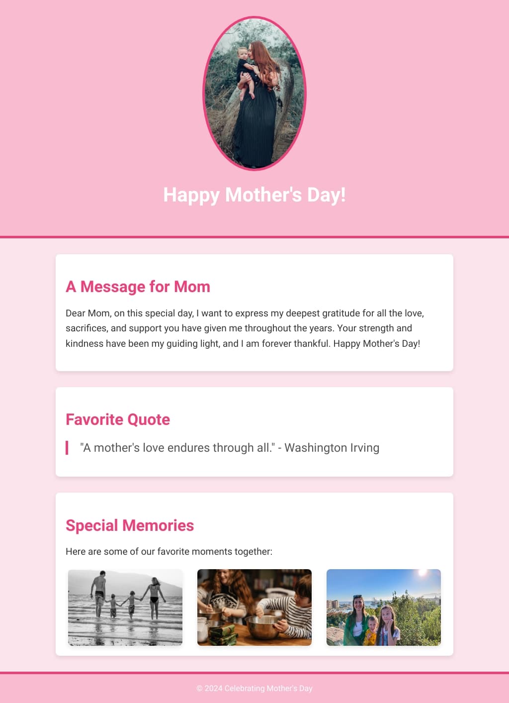 Mother's Day Celebration