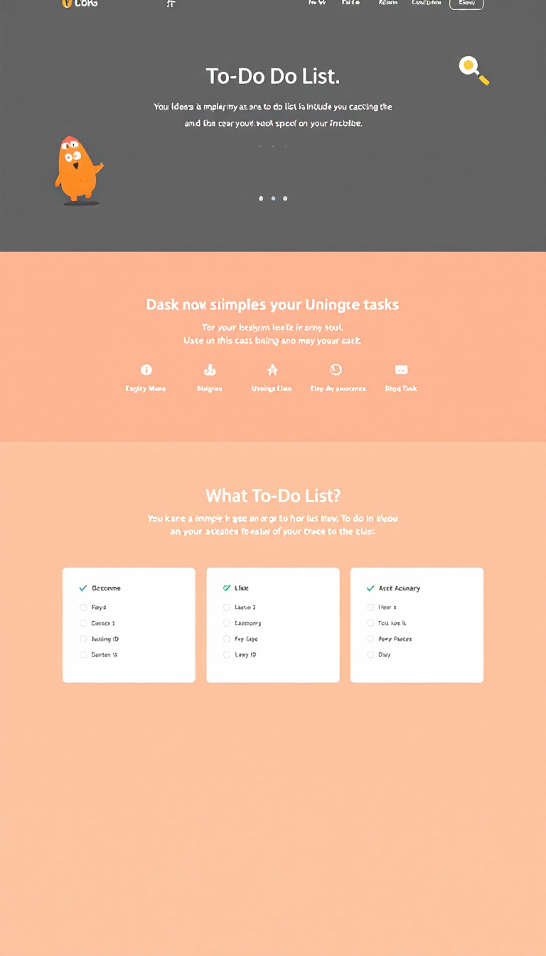 Design a simple one-page to-do list website that includes a unique ID feature for each task. The layout should be clean and user-friendly, focusing on ease of use.