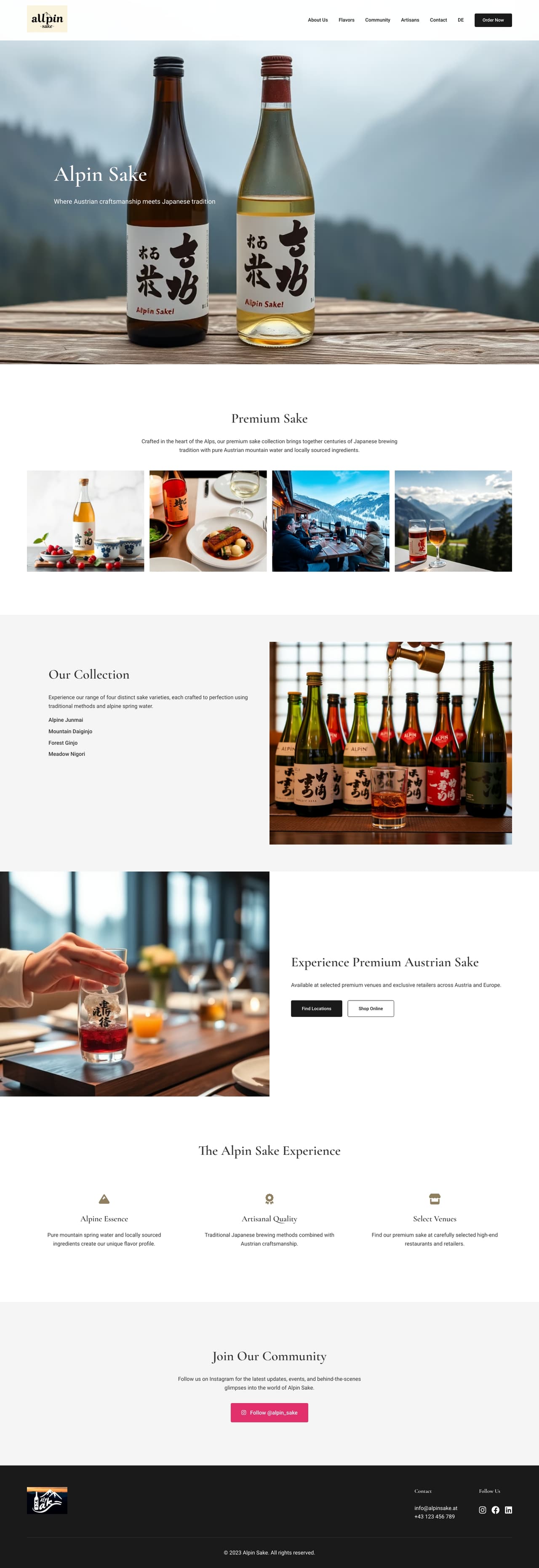 Alpin Sake - Premium Austrian Sake