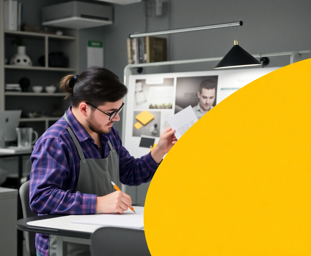 equipe da grafica trabalhando em projetos de impressão e design
