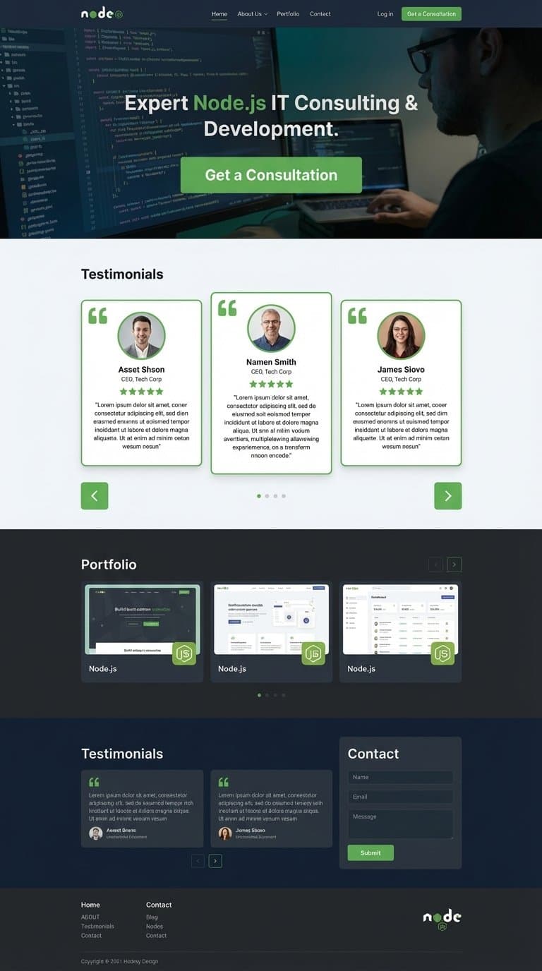 rework the testimonials section