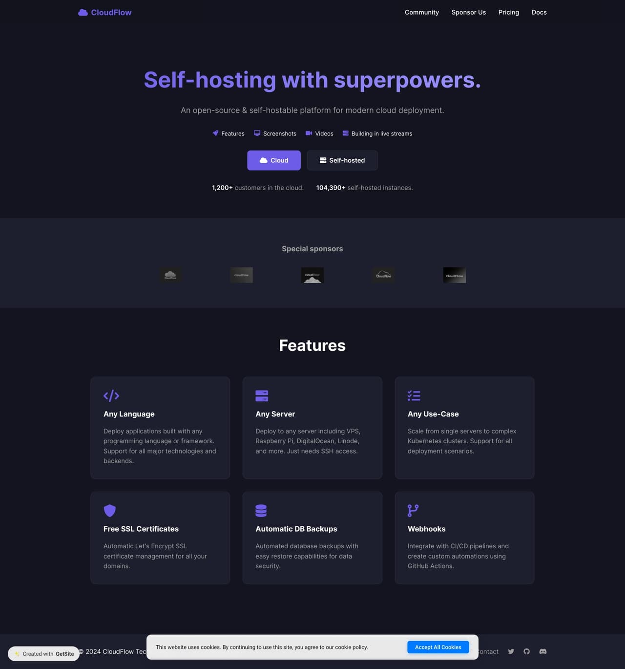 CloudFlow - Modern SaaS Platform