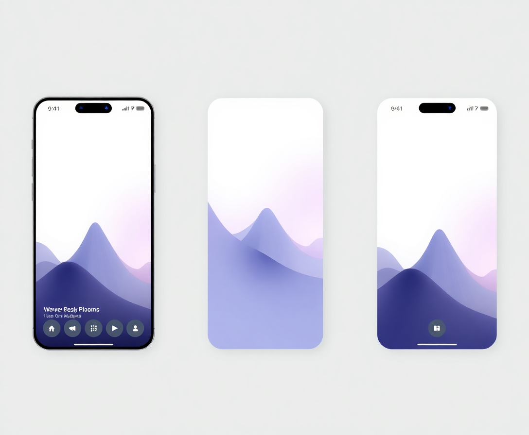 mobile app interface design with intuitive navigation and sleek graphics