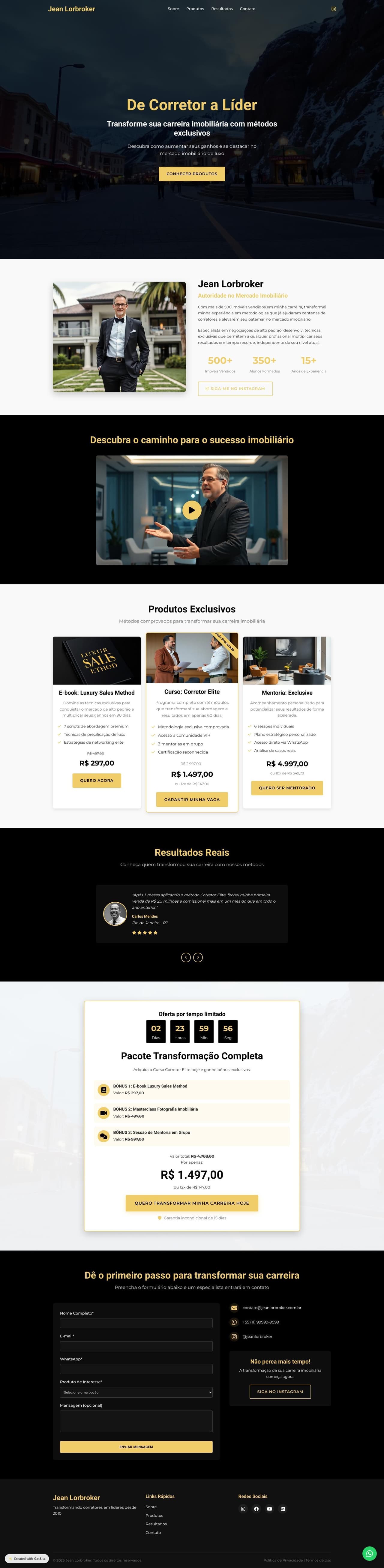 Jean Lorbroker | De Corretor a Líder Imobiliário