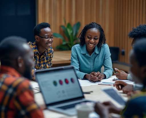 Tanzania AI Marketing team working collaboratively on AI marketing strategies