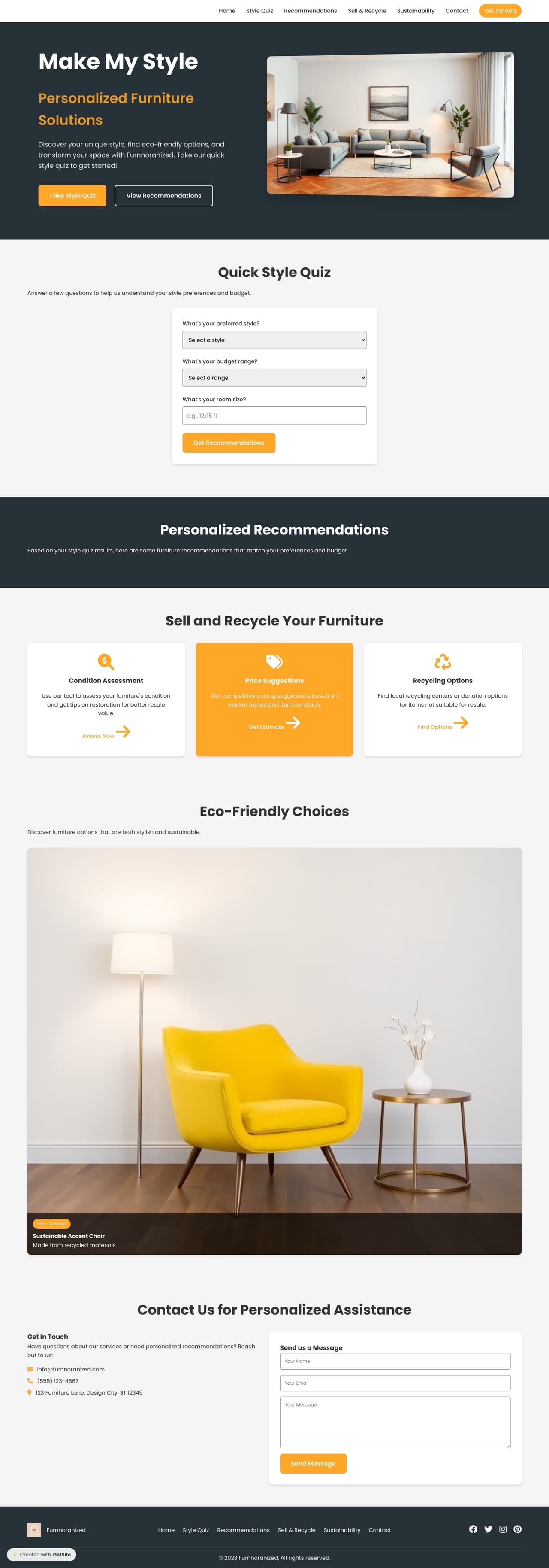 Furnnoranized - Personalized Furniture Recommendations