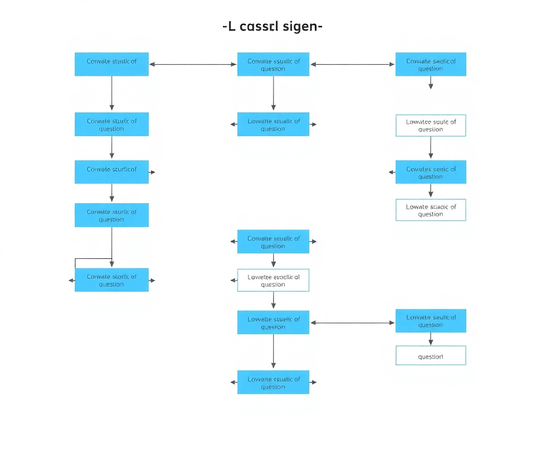 complex survey logic flowchart demonstrating advanced branching and conditional questions