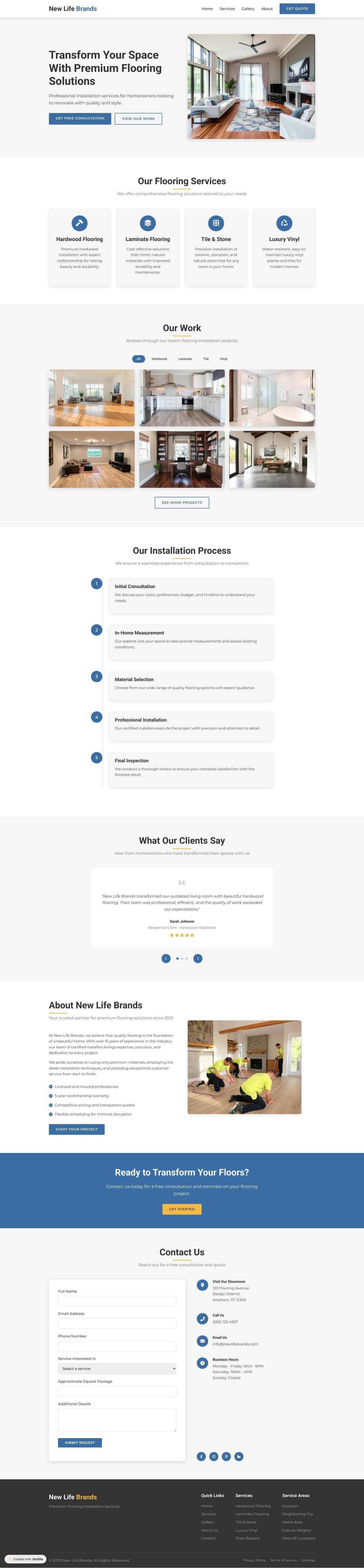 New Life Brands: Expert Flooring Installation Services