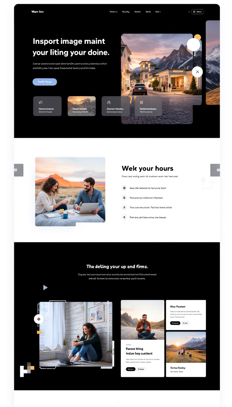 Design a simple and clean one-page website UI layout, featuring a modern aesthetic with a user-friendly interface and intuitive navigation. Include sections for a header, main content area, and a footer, with a soothing color palette and ample white space for clarity.