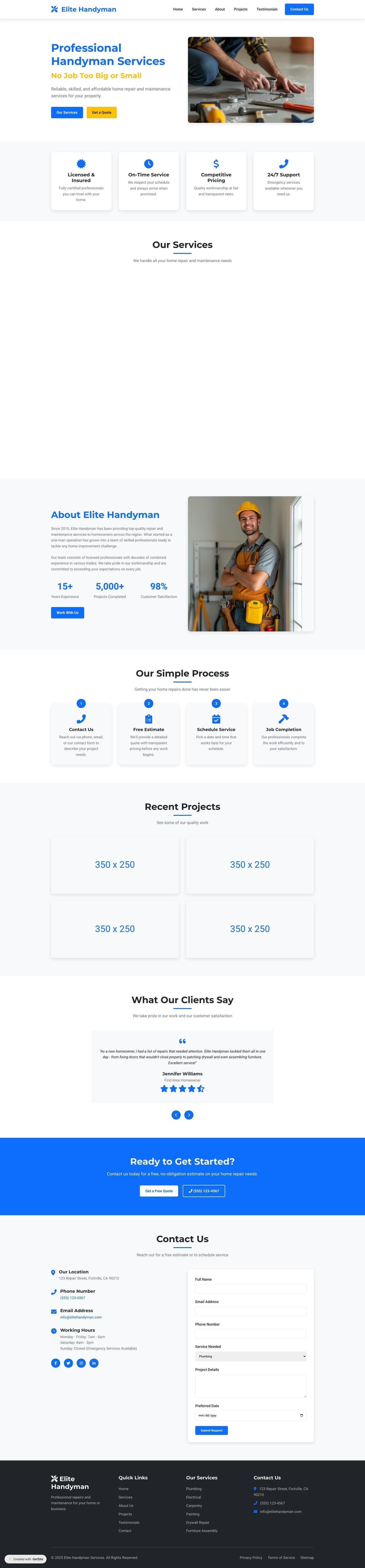 Elite Handyman Services | Professional Repairs & Maintenance